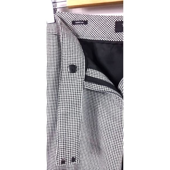 Talbots Signature Flare Black White Womens Wool Trouser Pants Size 10 - Picture 7 of 12